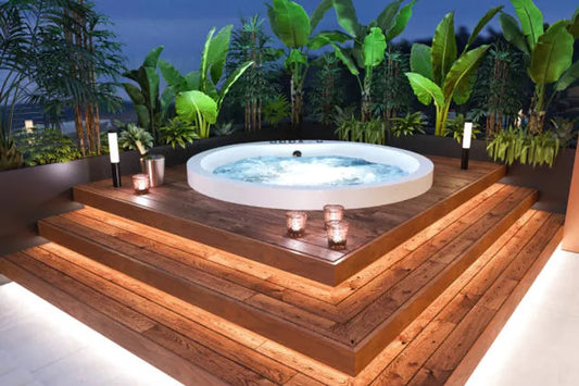 Access to Recessed Hot Tub Decks